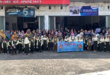Yamaha Peduli Stunting, Bagikan 80 Paket Susu Dan Bubur Kacang Hijau